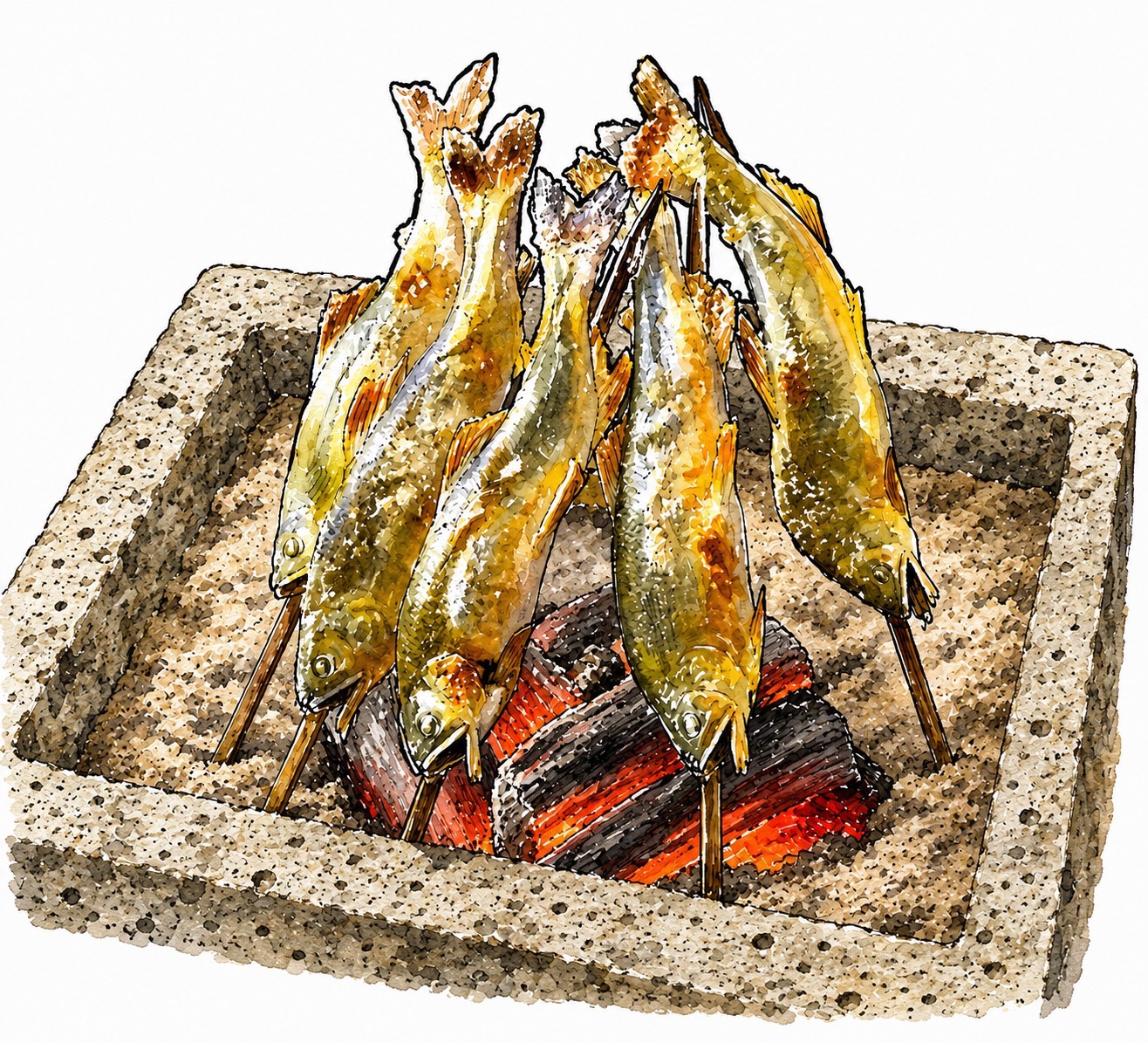 鮎の塩焼き